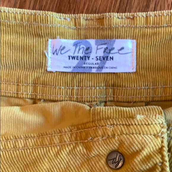 We the Free Yellow Corduroy Skirt - Picture 5 of 5